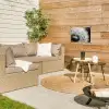 Paardenbloem - Zwart - Wit tuinposter los doek klein -sfeer4