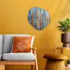 Skyline - Wolkenkrabbers - Water - Blauw Wandcirkel Organisch Forex 3mm klein -sfeer4
