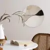 Contourlijnen - Abstracte landschap Wandcirkel kunststof plaat 5mm dik klein -sfeer4