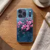 Bloem - Bloesems - Roze - Abstract Telefoonhoesje iPhone 17 Pro klein -sfeer1