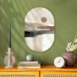 Minimalistisch - Landschap - Dimensie Wandcirkel Ovaal Forex klein -sfeer2