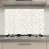 Beige - Patroon - Spiraal keuken achterwand spatscherm klein 900 -3d_website
