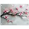 Bloesem - Kunstzinnig - Roze - Sakura tuinposter los doek klein -3d