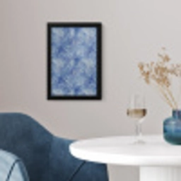 Modern - Abstract - Blauw fotolijst zwart zonder passe partout klein 224 -sfeer4