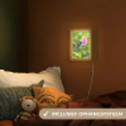 Kolibrie - Bloem - Natuur - Groen Light Box met kabel (Kinderlampje) klein -sfeer5_kind
