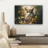 Uil - Vogels - Bloemen - Natuur canvas 2cm klein -sfeer6