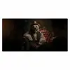 Ijsbeer - Hoed - Bril - Stoel Muismat XXL klein -3d_leeg