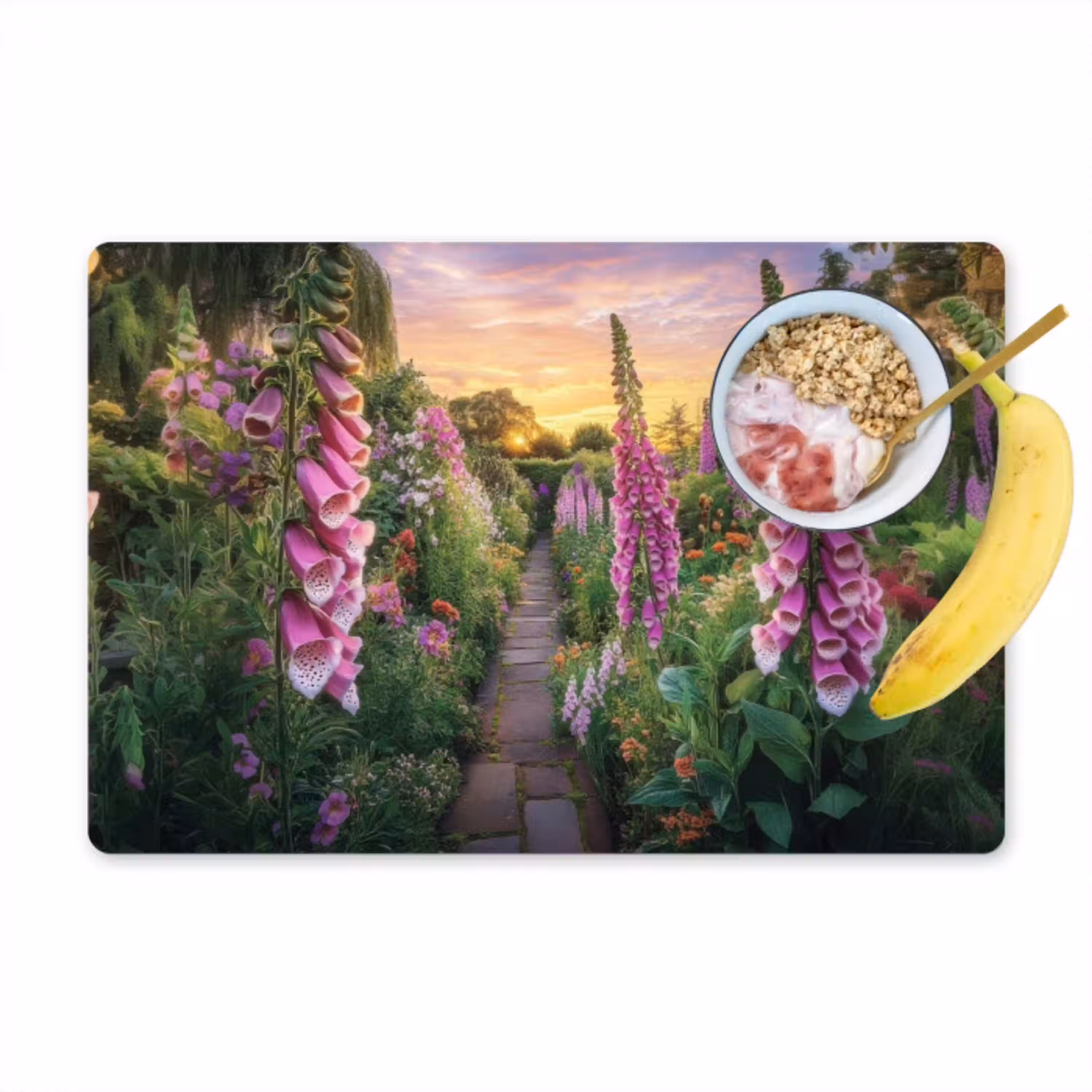 Vingerhoedskruid - Bloemen - Tuin Placemat vinyl groot -zzzproduct_Kitchenyeah-website