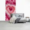 Hartvorm - Roze - Tie dye fotobehang vinyl groot -slaapkamer