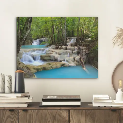Waterval - Natuur  - Rivier - Bos - Water PET vilt klein -sfeer1