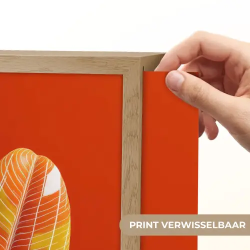 Bladeren - Ovaal - Mozaïek - Patroon Light Box met batterij (Wandlamp) middel -USP_websiteprintNL