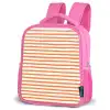 Zee - Dieren - Rood - Strepen Kinderrugzak - Roze middel 863 -schuin