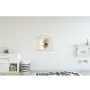 Cirkel - Compositie - Diepte - Beige textielposter latten blank klein -kinderkamer