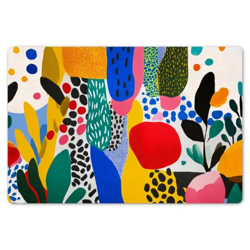 Stippen - Vormen - Modern - Kleuren Placemat vinyl groot -zzsfeer1_Kitchenyeah-website