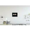 Orchidee - Bloemen - Zwart - Roze - Knoppen textielposter latten blank klein -kinderkamer