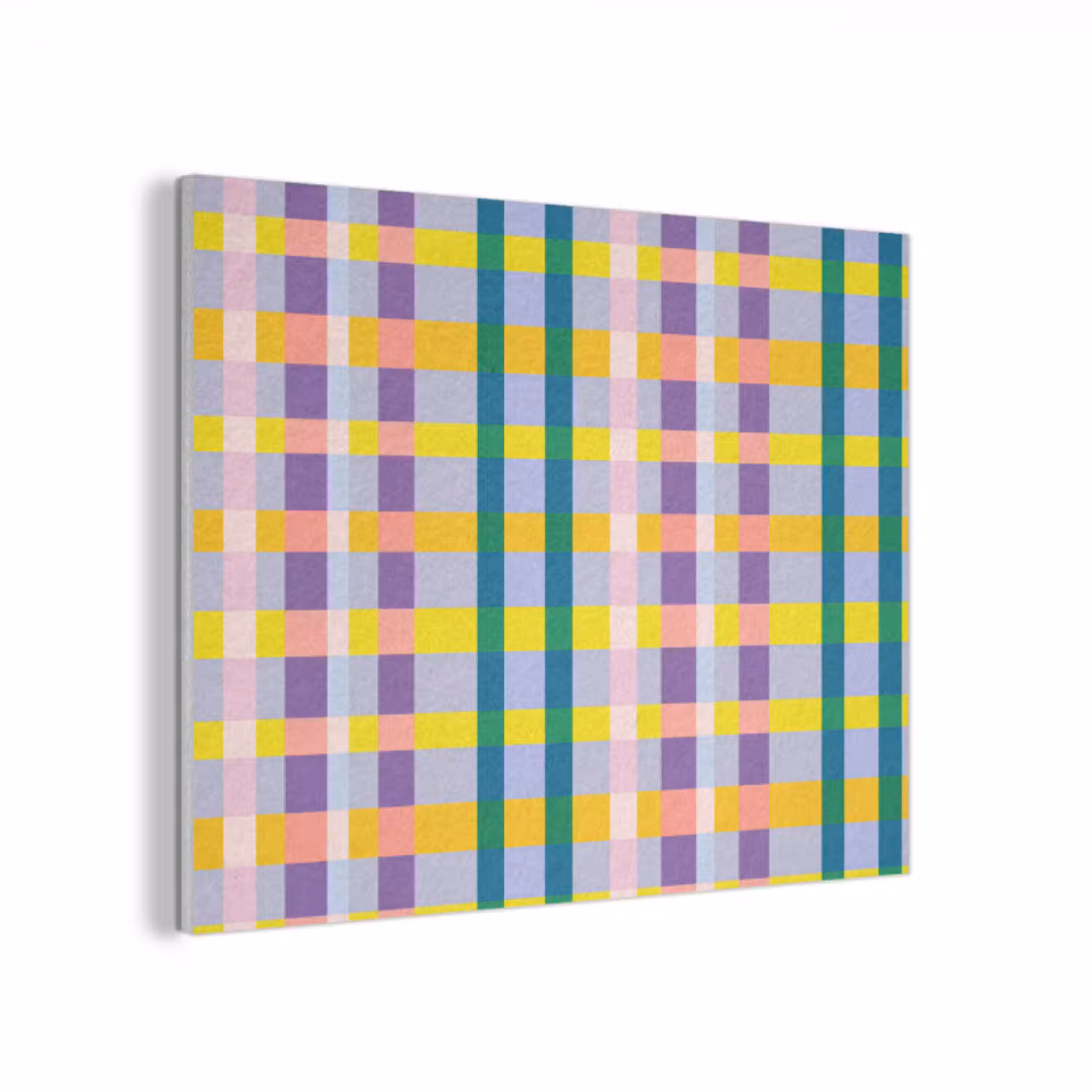 Ruit - Patroon - Kleurrijk PET vilt klein 837 -3d