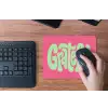 Grateful - Groen - Grafisch - Vloeiend muismat rubber klein -toetsenbord