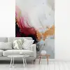 Rood - Abstract - Goud - Modern fotobehang vinyl groot -woonkamer