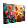Felgekleurd - Bloemblaadjes - Abstract canvas 2cm klein -z3d