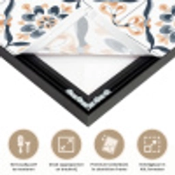Bladvorm - Patroon - Kleurrijk Textielframe zwart klein 947 -USP_feed_closeupNL