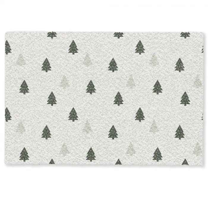 Illustratie - Kerstbomen - Wit Deurmat klein 898 -zkaufland3d