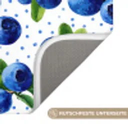 Bessen - Patroon - Blauw Badmat klein 997 -USP_AntislipDE
