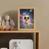 Alien - Ruimte - Geel - Planeten Light Box met kabel klein -sfeer2_kind