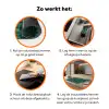Jungle - Bladeren - Tropisch Inductie beschermer vinyl 3mm klein -zzzzzzz-td-werking
