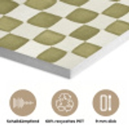 Schaak - Patroon - Groen PET vilt klein 837 -closeup_DE