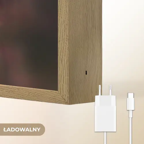Paard - Bloemen - Roze - Natuur - Bos Light Box met batterij (Wandlamp kind) middel -USP_websiteoplaadbaarNL