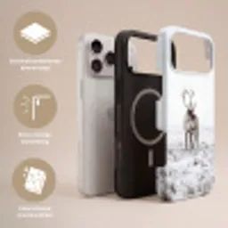 Rendier - Gewei - Sneeuw - Winter Toughcase MagSafe Apple iPhone 17 Pro Max klein -USP_Lagen_NL