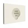 Schelp - Quote - Groen canvas 2cm klein -z3d
