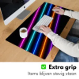 Esthetiek - Retro - Neon Muismat XXL klein -sfeer3
