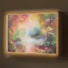 Landschap - Olieverf - Kleurrijk - Natuur Light Box met batterij (Wandlamp) middel -z3d_website