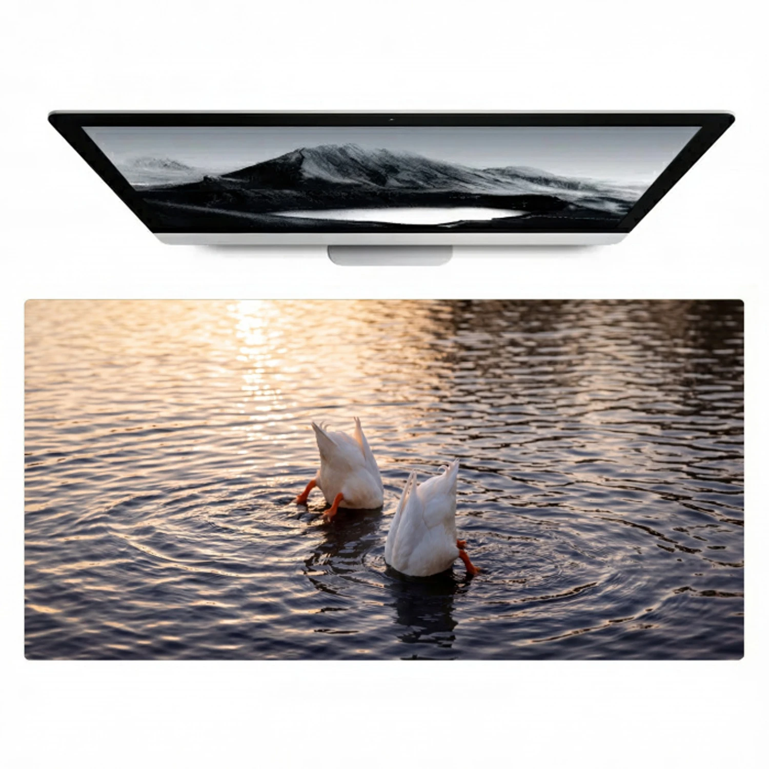 Eenden - Water - Natuur Muismat XXL klein -zzz3d