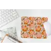 Bloemen - Motief - Retro muismat rubber klein 262 -witbureau