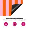 Patroon - Oranje - Fijn - Strepen Inductie beschermer vinyl 3mm klein -zzzzzzz-lf-onderkant