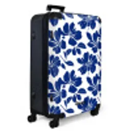 Floraal - Modern - Blauw NBS - Large koffer - Volwassenen Unisex groot -product1