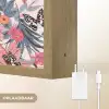 Tropisch - Zomer - Vlinder - Perzik Light Box met batterij (Wandlamp) middel 907 -USP_websiteoplaadbaarNL