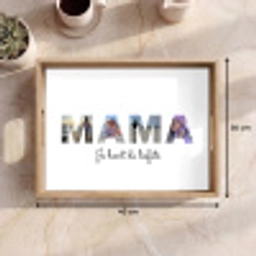 Mama - Lettercollage Dienblad Rechthoek middel -USP_Formaat