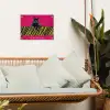 Kat - Baas - Roze - Tijgerprint tuinposter los doek klein -sfeer7