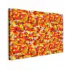 Abstract - Verf - Rood Tuinposter op houten frame 2 cm dik klein 845 -3d