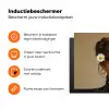 Vrouw - Beige - Bloem - Modern - Portret Inductie beschermer vinyl 3mm klein -zzzzzzz-td-ups