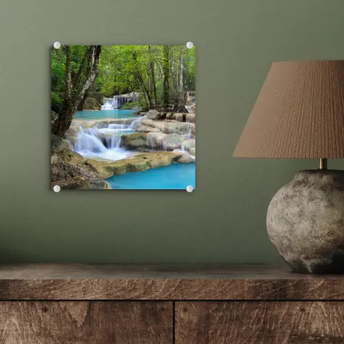 Waterval - Natuur  - Rivier - Bos - Water plexiglas 5mm klein -sfeer3