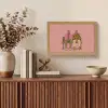 Illustratie - Bankje - Personen - Minimalistisch Light Box met kabel (Tafellamp) klein -sfeer2