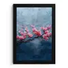 Bloesem - Bloem - Roze - Tak fotolijst zwart zonder passe partout klein -3d