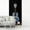 Ukelele - Delfts - Blauw - Muziek fotobehang vinyl groot -woonkamer