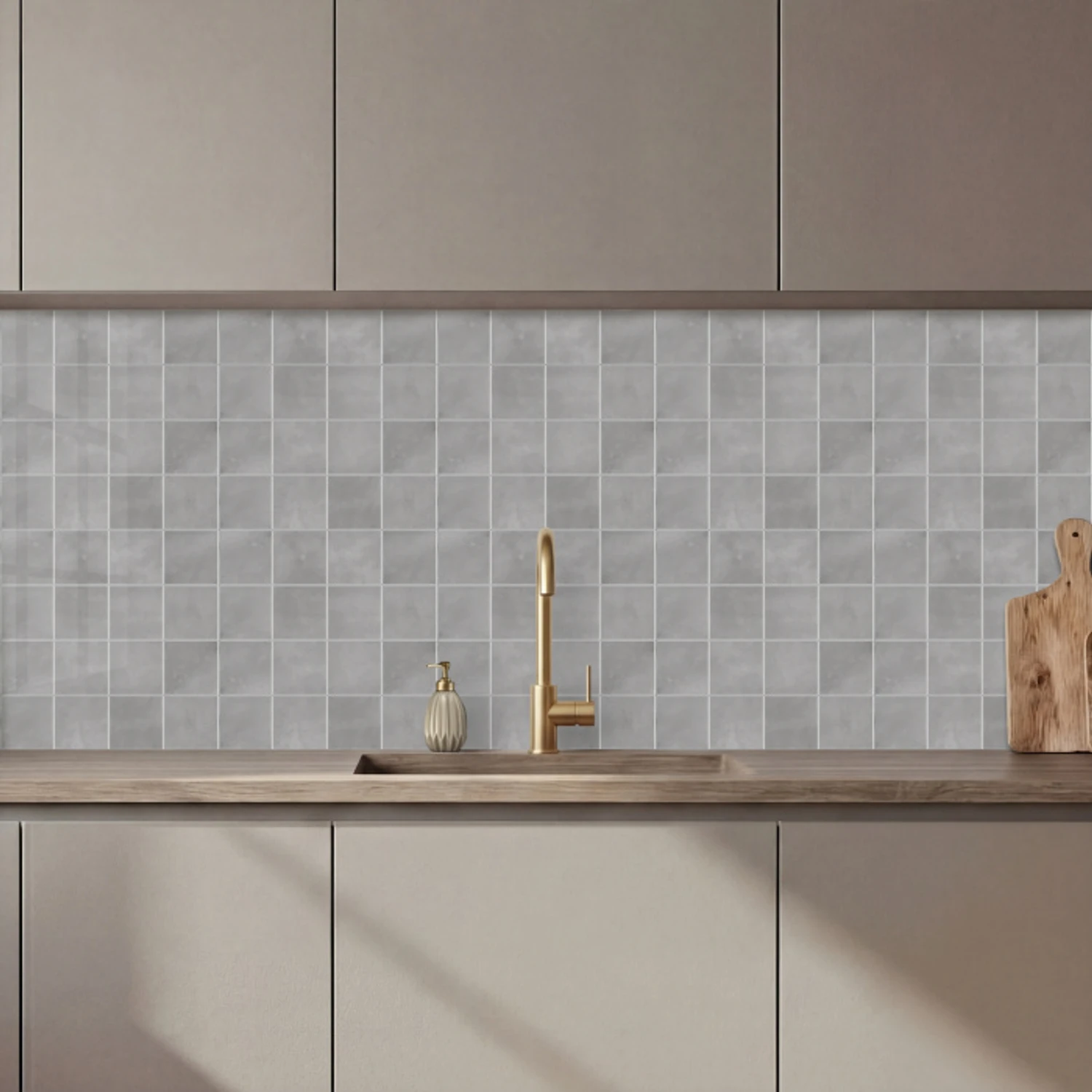 Mat - Wand - Tegels - Grijs keuken achterwand 2 middel 871 zz_3dshopping