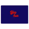 Blauw - Rood - Yes fun - 3D Placemat vinyl groot -zzsfeer1_Kitchenyeah-website