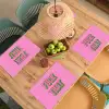 Tekst - Bold - Roze Placemat vinyl groot -zzsfeer5_Kitchenyeah-website